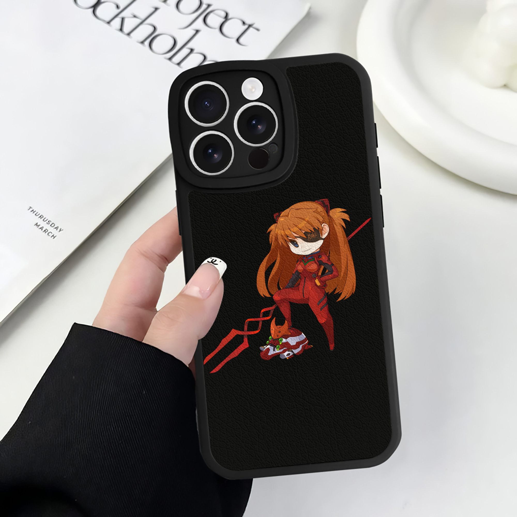 （画像用） EVA 新世紀エヴァンゲリオン 【iPhone 16シリーズ対応】シリコンスマホケース（レザー調） 材質：シリコン